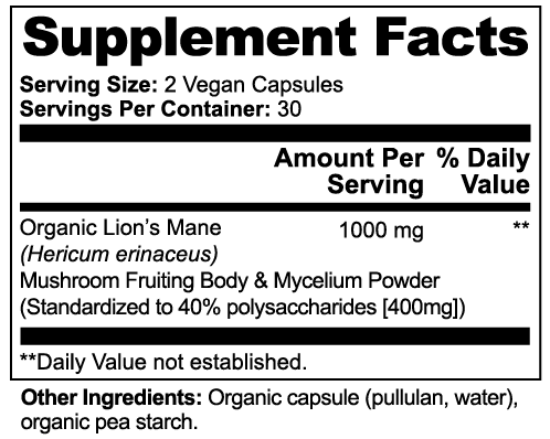 Lion's Mane Mushroom Capsules